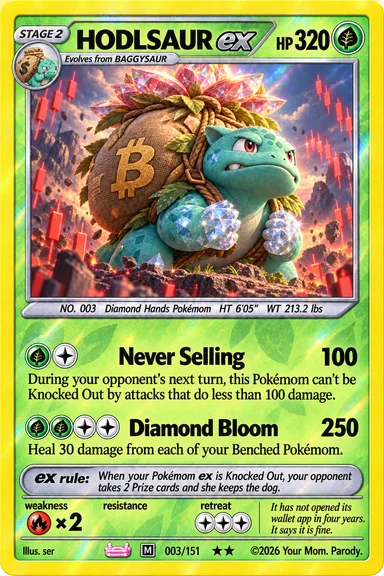 HODLSAUR ex trading card