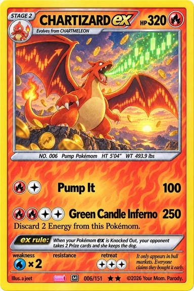 CHARTIZARD ex trading card