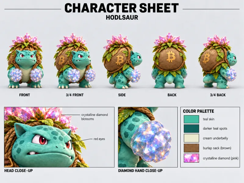 HODLSAUR character sheet